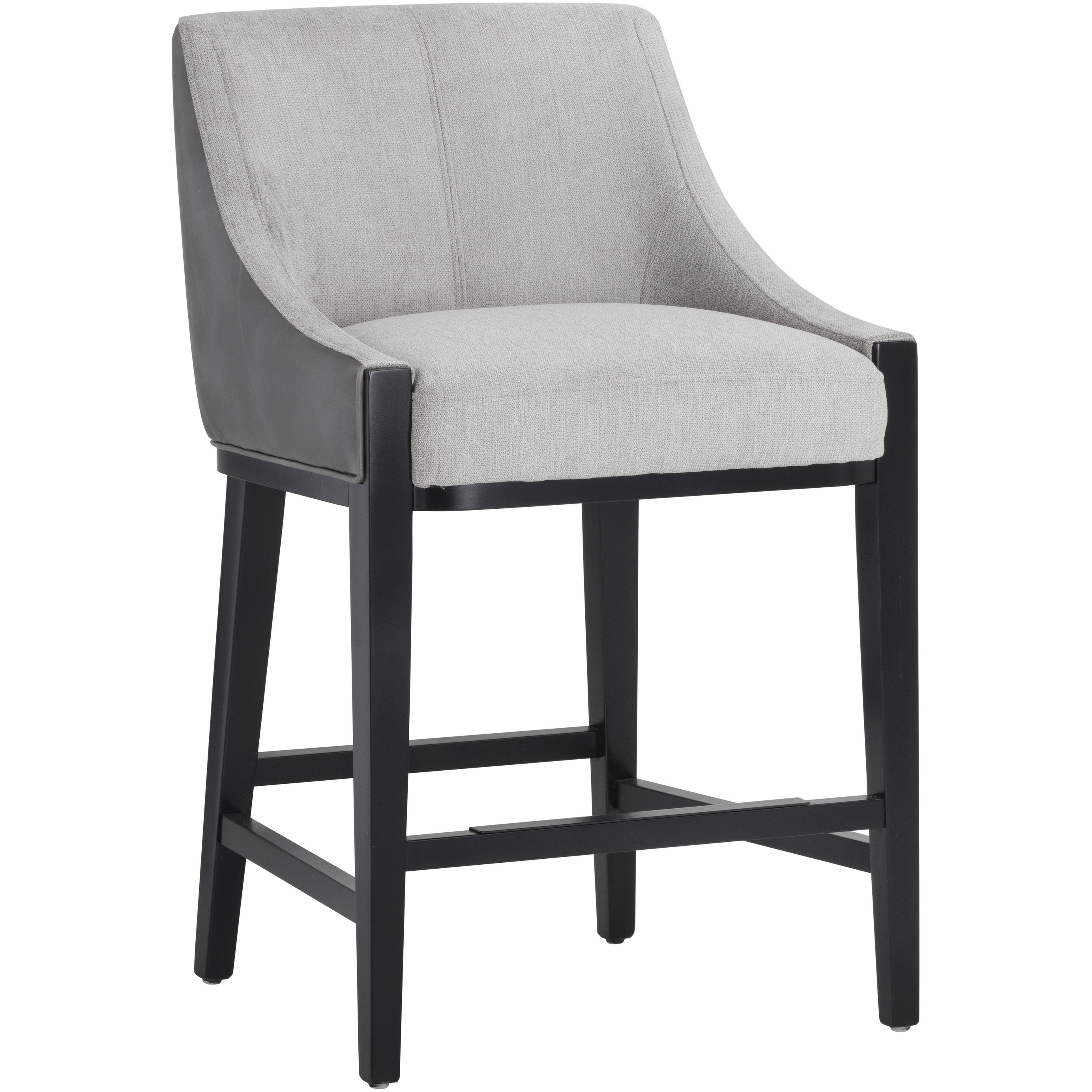 Aurora 37 inch Polo Club Stone / Overcast Grey Counter Stool